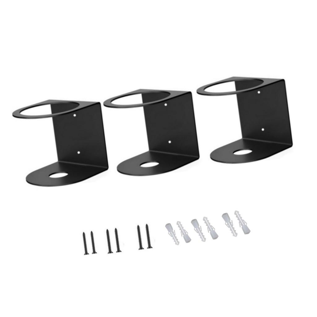 Multipurpose Spray Bottle Holder Heavy Duty Wall Mount Spray Bottle Holder Easy To Hanging Iron Storage Solution