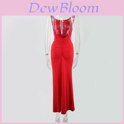 Sexy V Neck Backless Slip Dress For Women With Spliced Milk Silk Fabric Spring