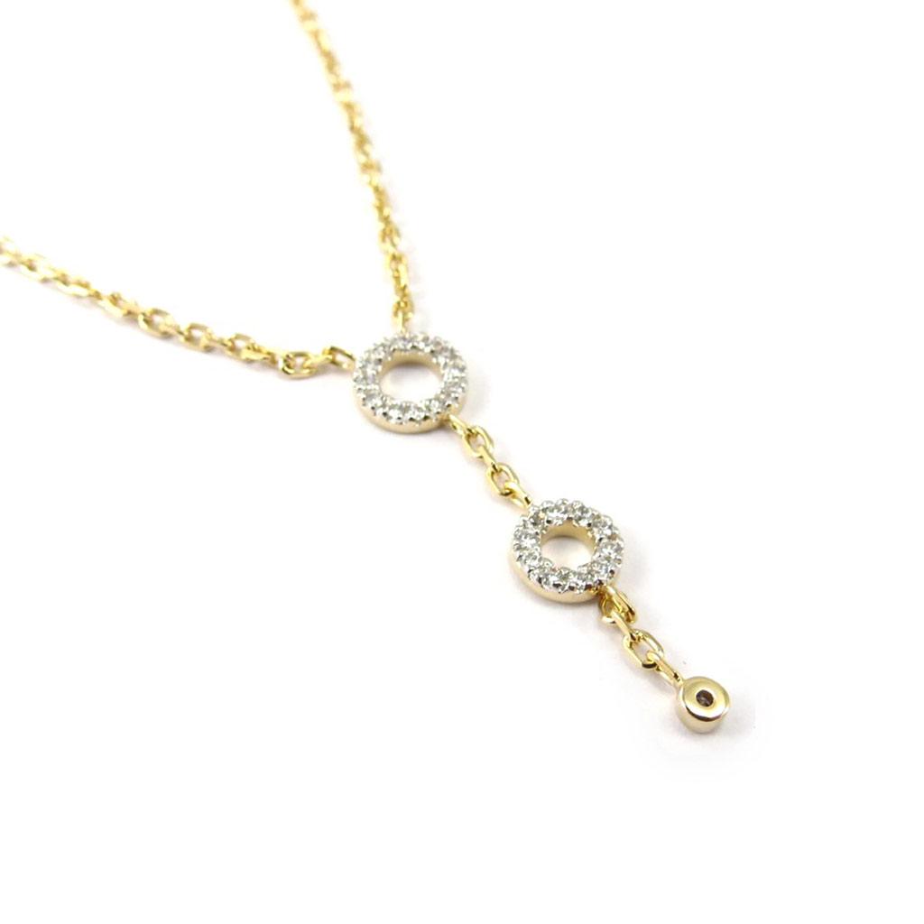 Altesse [K4720] - White 'Goddess' Gold Plated Necklace