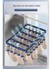 Aluminum Alloy Sock and Underwear Drying Rack with Clips for Balcony Hanging