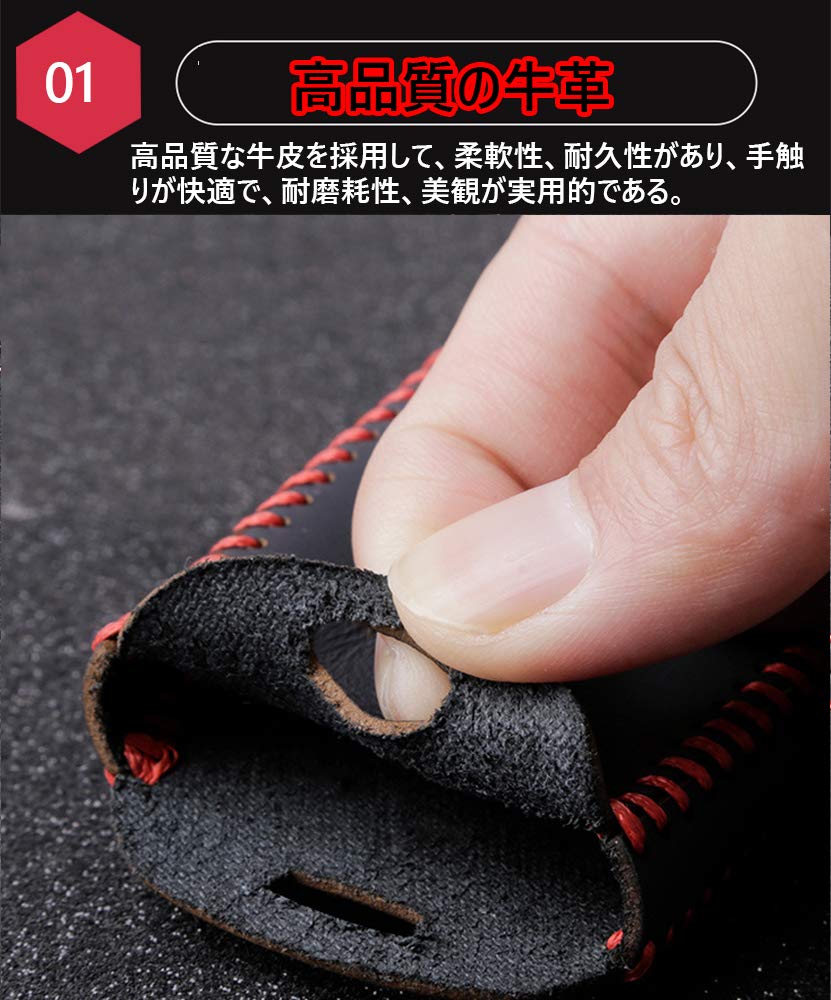 Kakash Mazda Exclusive Cowhide Leather Smart Key Case Key Cover Key Cover Protective Case