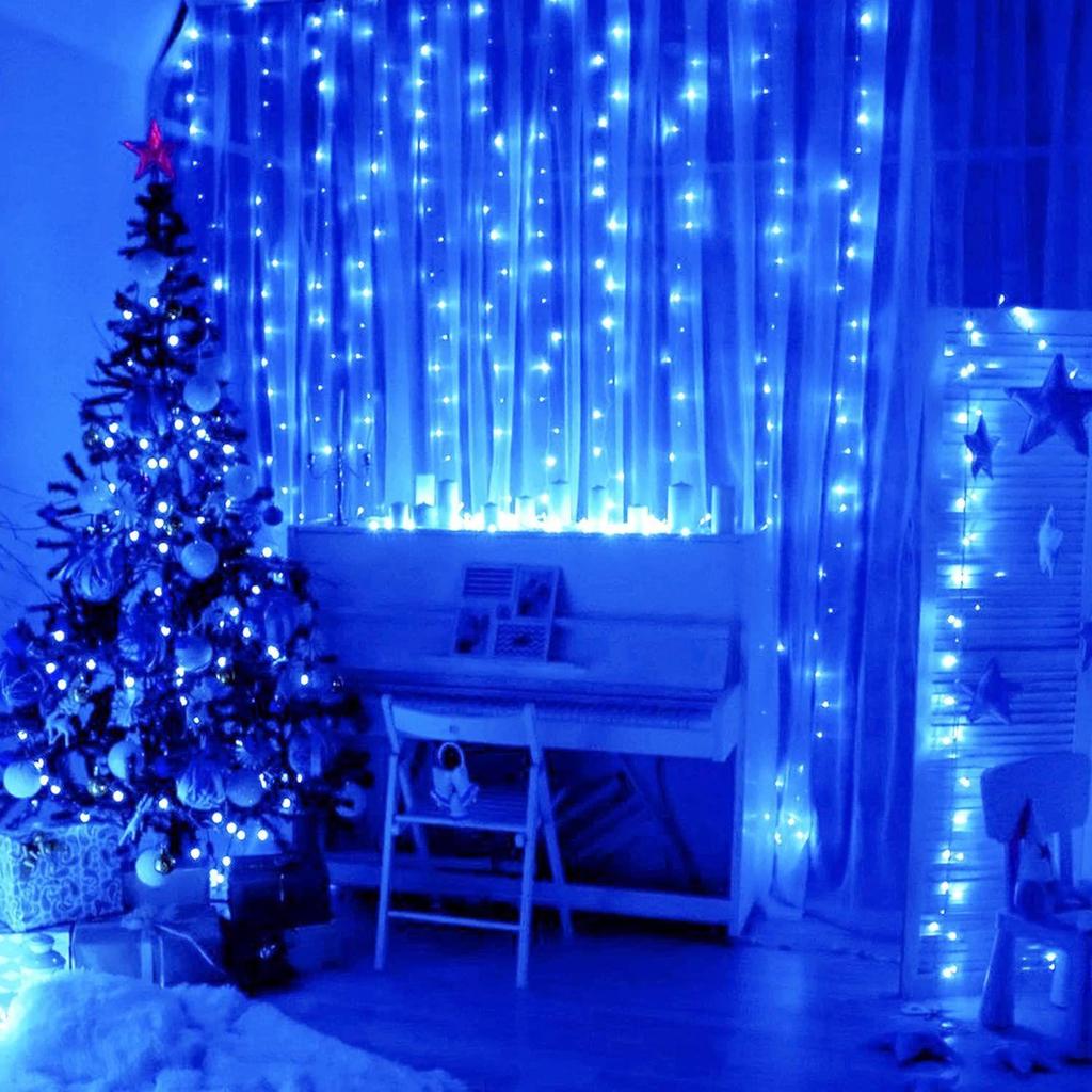 36 Ft LED Pixel String Lights  Blue LED Bulbs On Flexible Copper WireDecorative Serial Lights for Diwali, Christmas, Wedding & Home Decor | Pack of 3