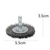 3 Styles Steel Wire Brush Disc Polishing Wheel Hex Shank Brushes Rotary Metal Polishing Cleaning Rust Corrosion Accessories