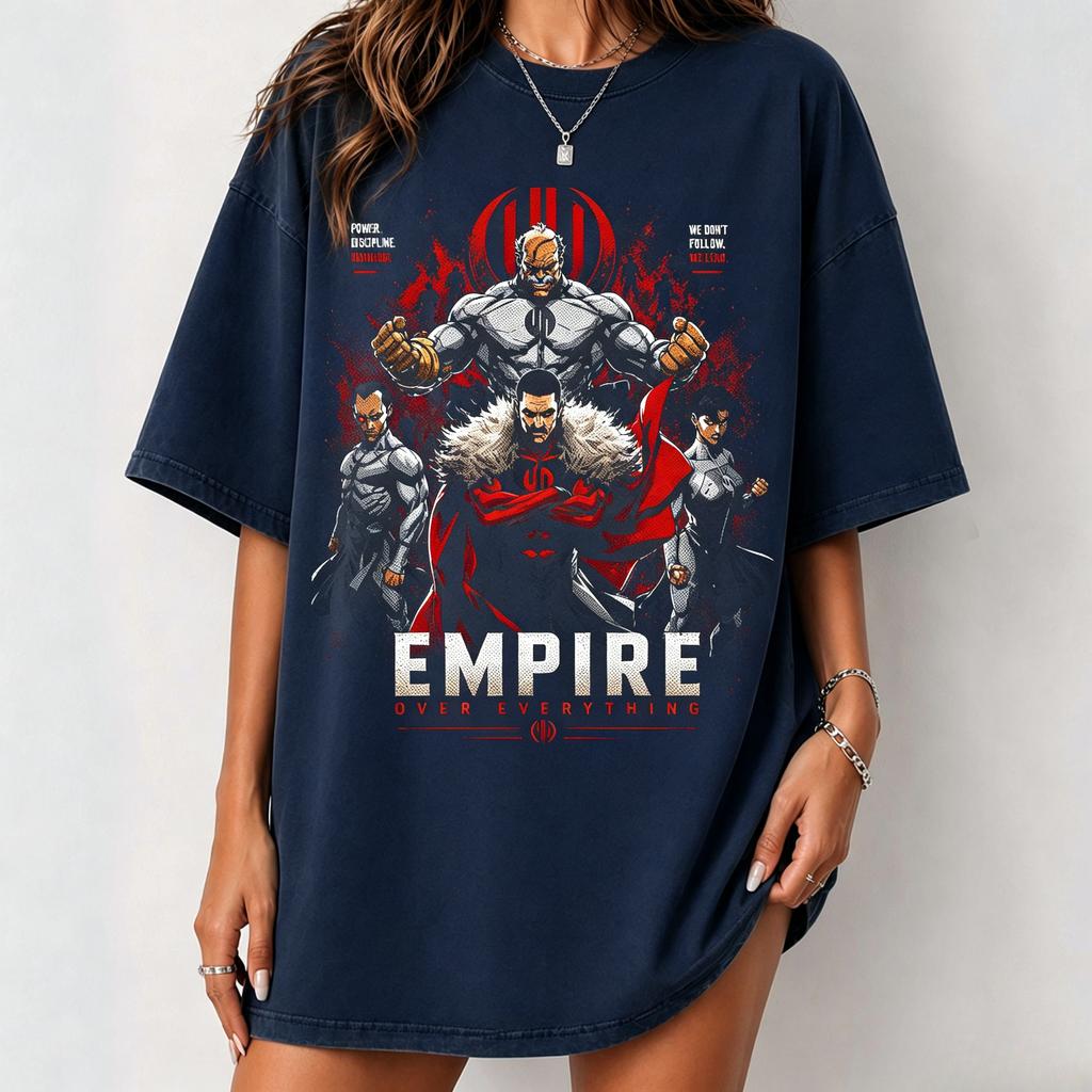 Invincible Viltrum Empire Tshirt Omniunisex Thragg Retro Comic Print Oversized Vintage Tee Anime Streetwear Casual Tops