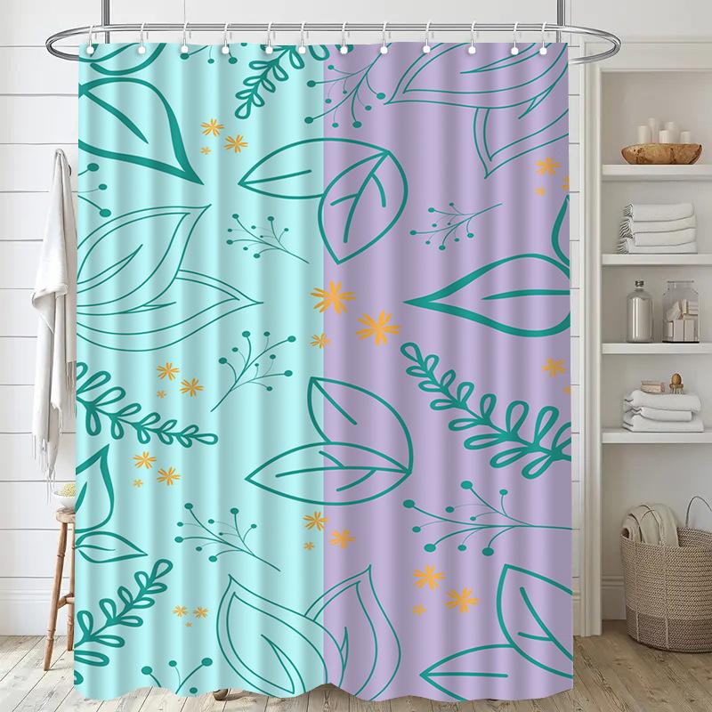 Pumpkin Black Cat Washable Dirt-Resistant Shower Curtain Shower Head waterproof Polyester Bath Curtain For Home Decor