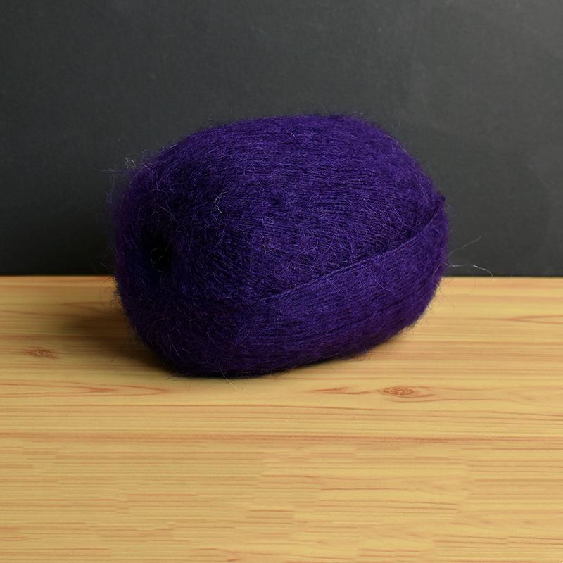 Mohair Fine Wool Yarn Knitting Sewing Thread Soft Skin-friendly Crochet for Sweater Scarf Shawl