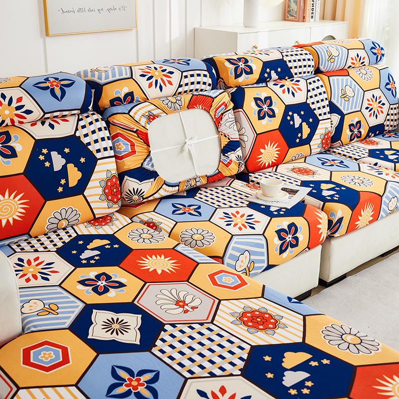 

Г-образный чехол на подушку дивана, эластичный чехол на диван, чехол на сиденье дивана, защита мебели, с цветочным принтом normal size-2