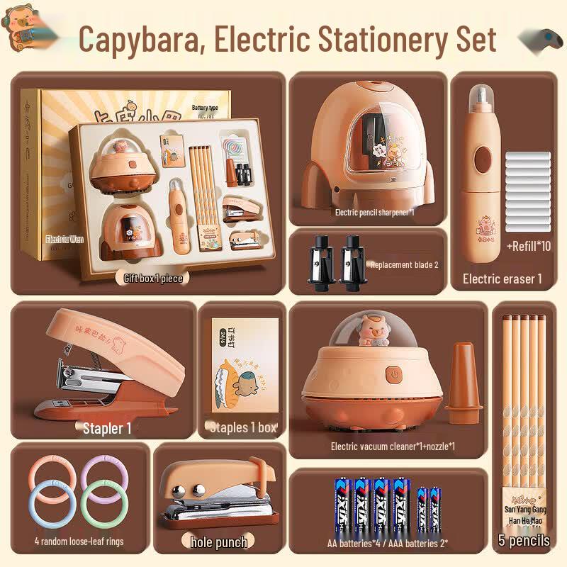 Capybara Electric Stationery Gift Set