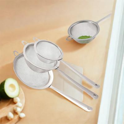 Nouveau Tamis à Matcha en Acier Inoxydable Maille Très Fine Facile à Nettoyer Passoire à Mailles Fines Anti-Rouille Petits Tamis Alimentaires pour Cuisine