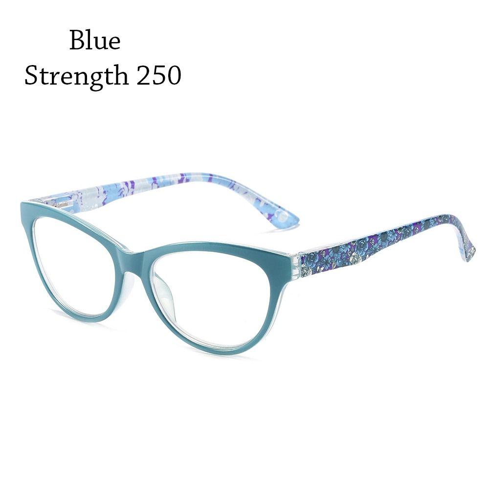 

Жіночий захист очей елегантний вінтажний ультралегкий каркас анти-синє світло окуляри для читання окуляри Strength 250 синій