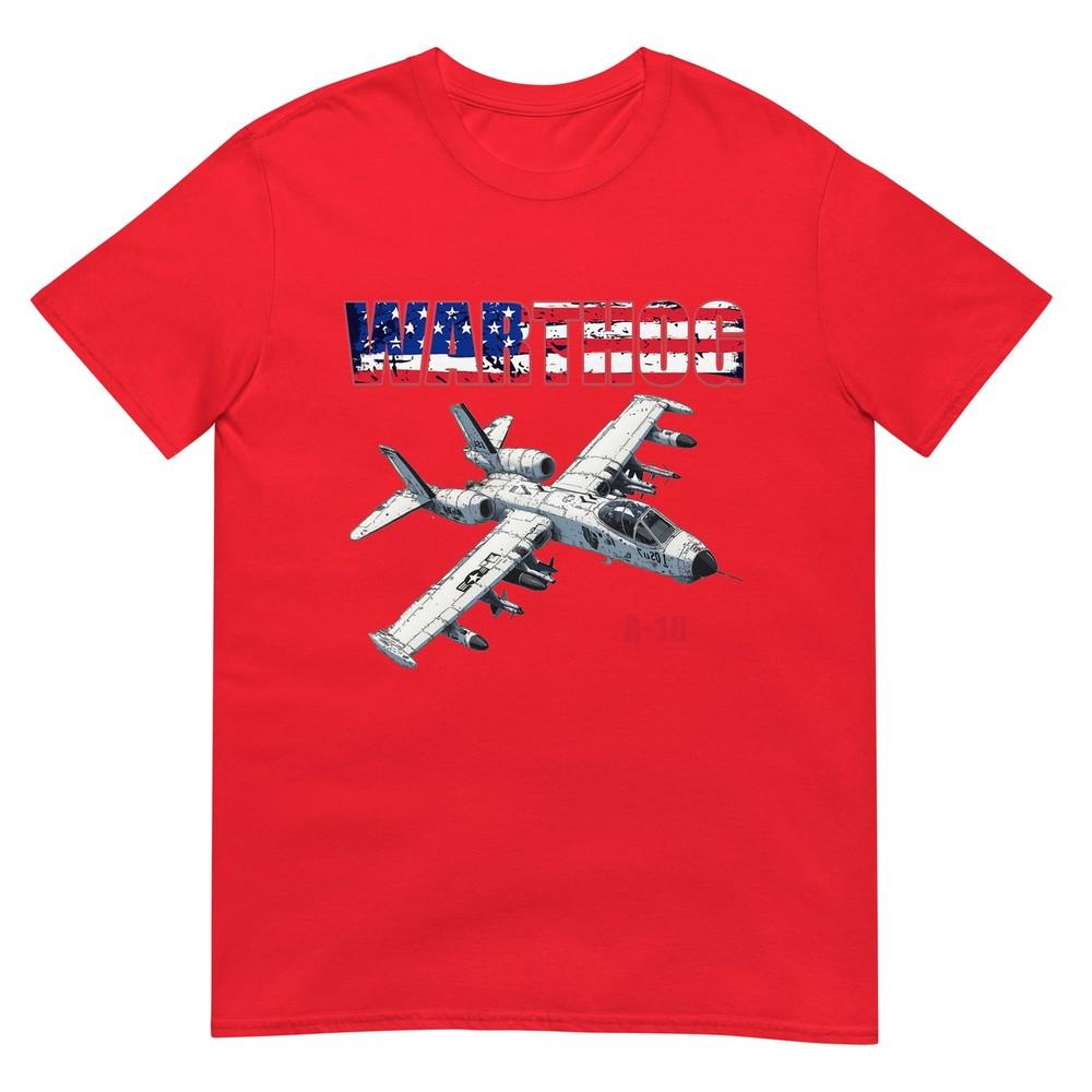 A10 Warthog Military Airplane Pilot With American Flag Gift TShirt S
