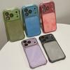 The New Model Is Suitable for iPhone17promax Denim Mobile Phone Case, Large Window Apple 16 Airbag 15 Protective Case 14.