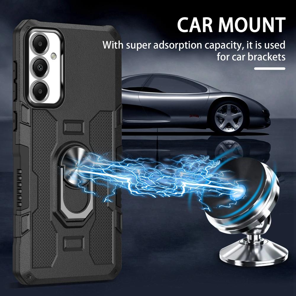 Magnetic Armor Case for Samsung Galaxy A05 A05S A13 A14 A15 A16 A22 A24 A25 A32 A33 A35 A36 A42 A54 A72 Ring Holder Phone Cover