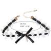 Bowknot Lace Collar Maid Choker Lace Alloy Material Perfect Gift for Cosplayer