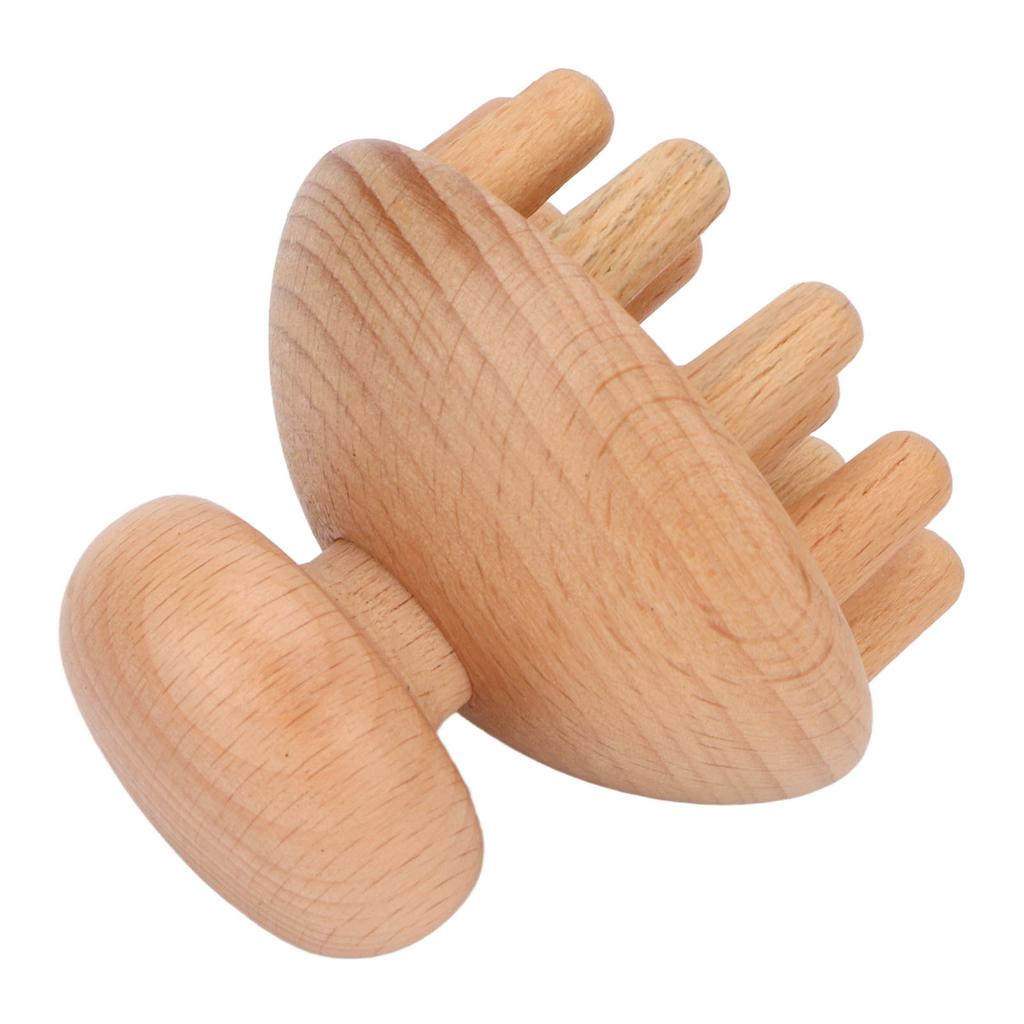 Wood Head Massager Octopus Shape Remove Discomfort Reduce Stress Head Massage Tool for Headache