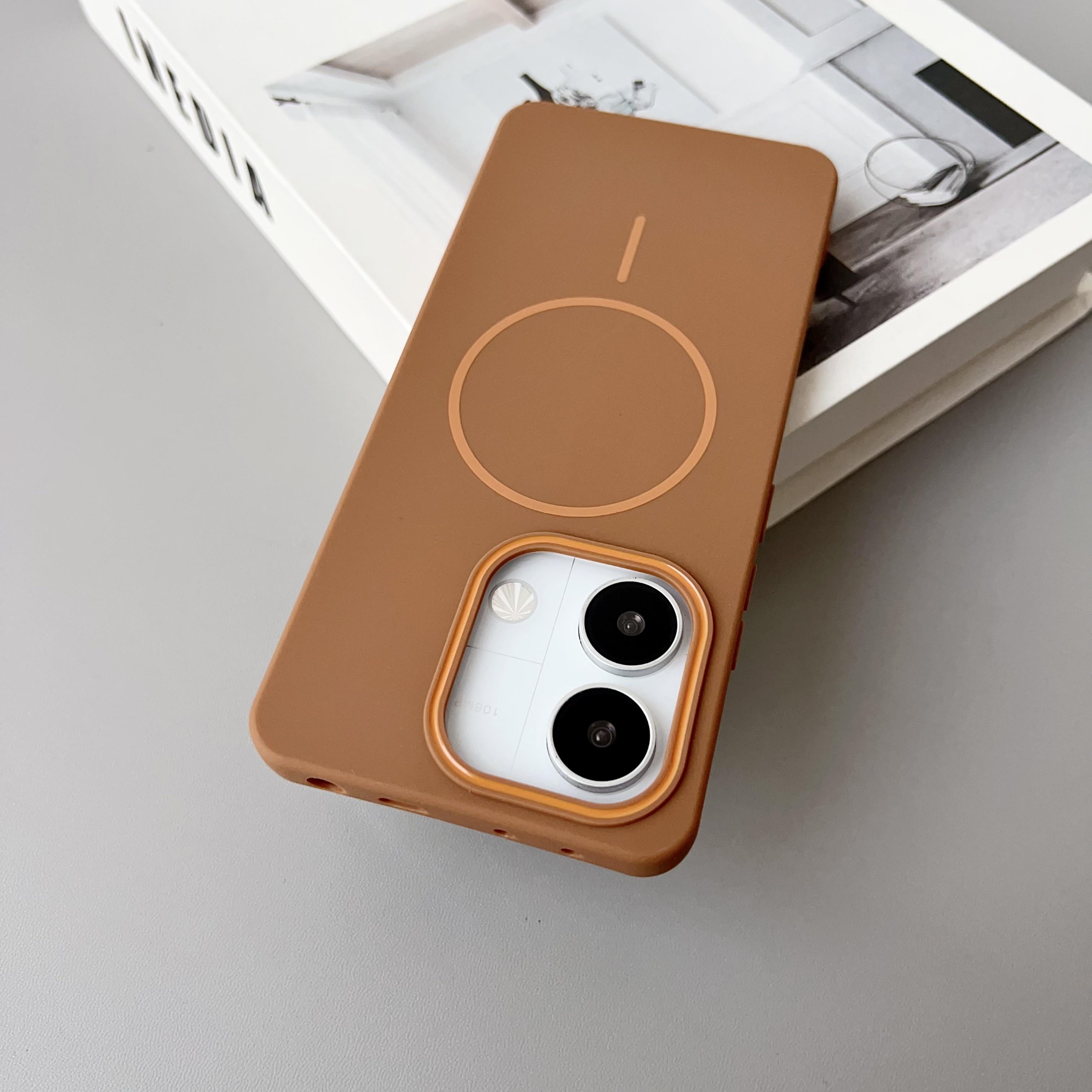 

NEW For Redmi Note 14 13 Pro A4 A5 4G 5G skin sensitive thin circle magnetic solid color phone protective case Redmi Note 13 Pro 4G
