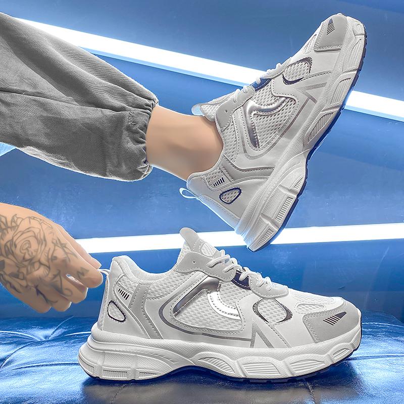 2023 Men’s Sneakers Mesh Chunky Sport Basketball Shoes For Men Street Style Casual Walking Shoes Platform Men’s Jogging Sneakers