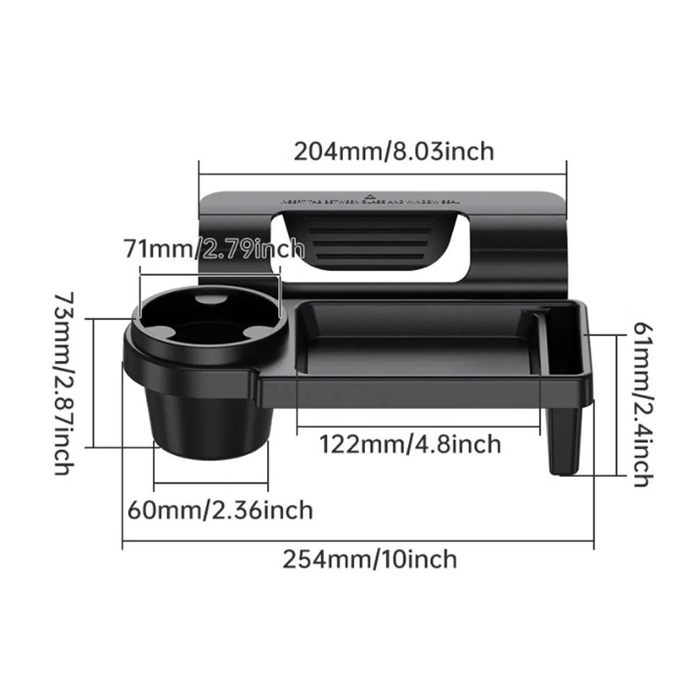 Multifunctional Car Organizer Box Side Door Window Storage Pocket Hanging Storage Rack with Cup HolderAuto Interior Accessories