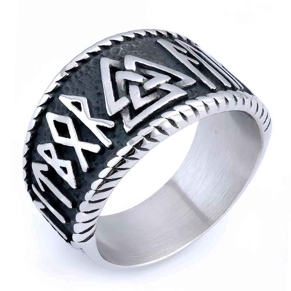 Viking Warrior Ring Norse Rune Ring for Men Unique Norse Mythology Jewelry