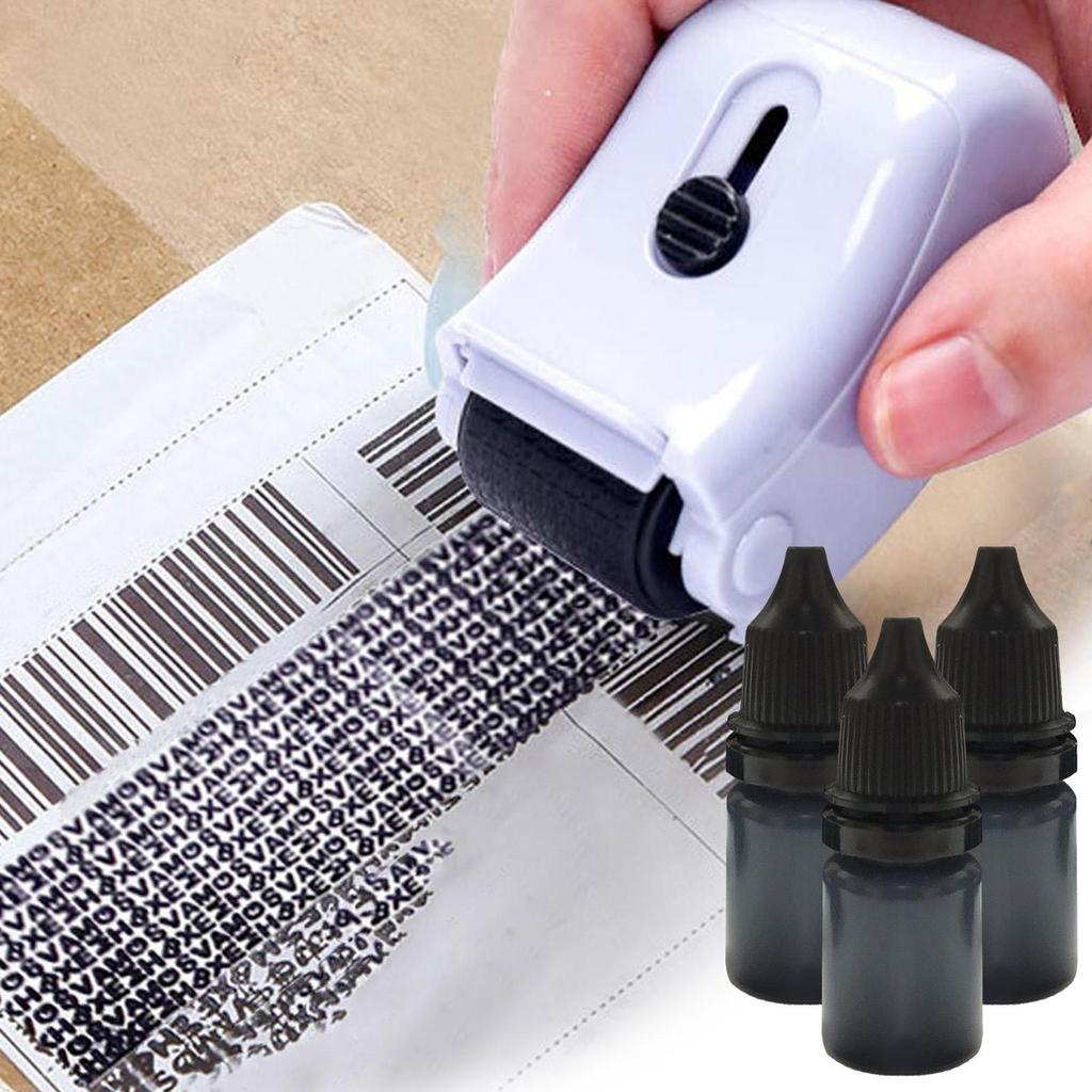 3PCS 10ml Refill Ink Lightweight Stamp Refill Ink For Letters Envelopes Stamp Refill Ink Black Multipurpose Stamp Refill Ink