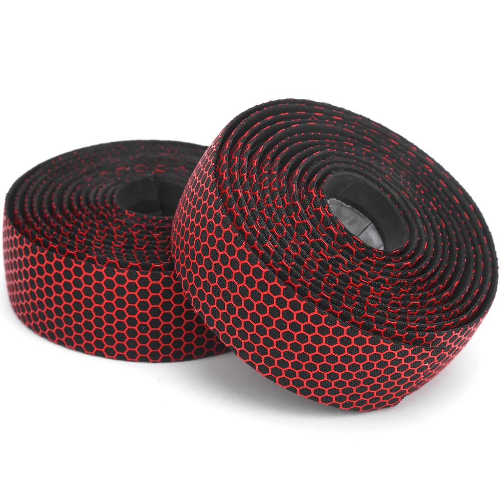 1 Pair Bike Handlebar Tape AntiSlip Elastic Bicycle Bike Cycling Handle Wraps Tape(Black White )