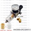 AW2000-02 1/4 Pneumatic air pressure regulator oil-water separator compressor air filter controller Regulating Regulator Trap