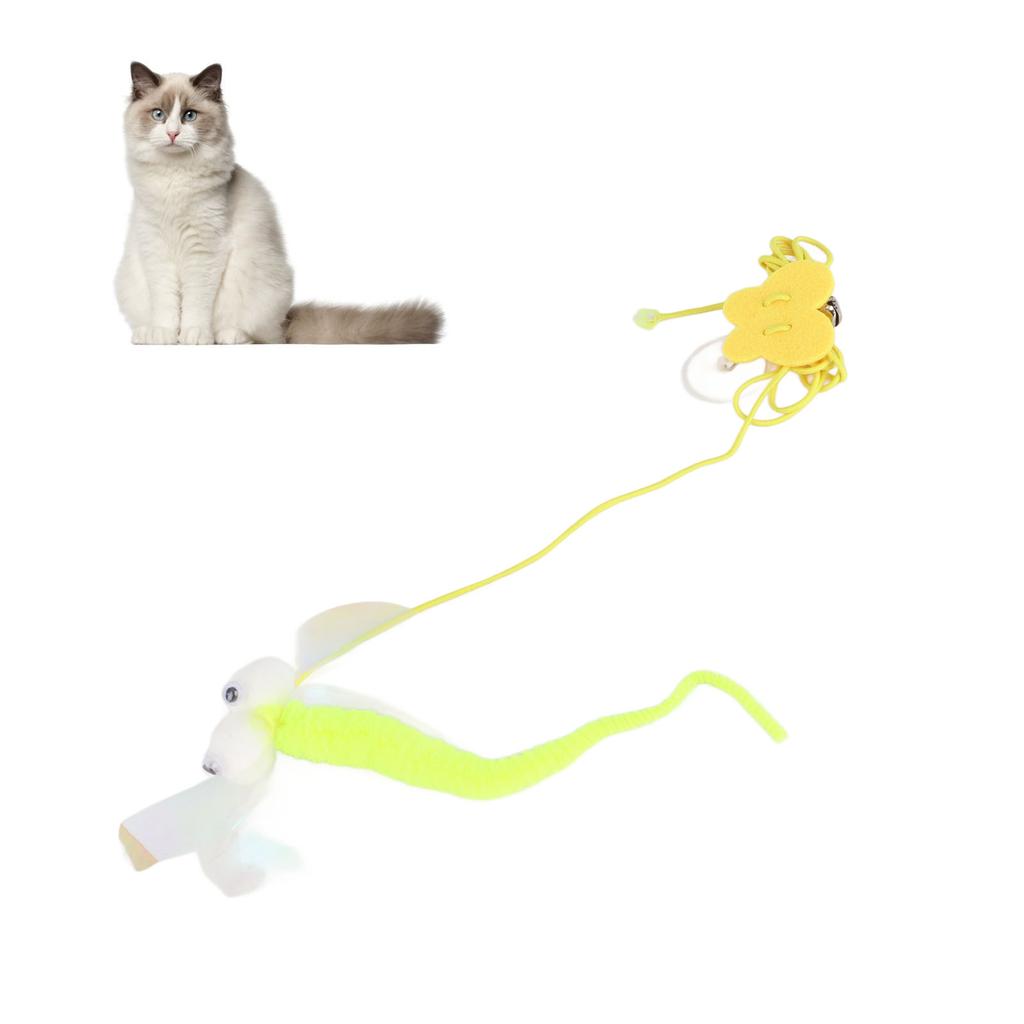 Hanging Door Cat Toy Hook Design Reduce Loneliness Jump Exercise Interactive Cat Toys Stretchy Rope