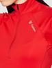 Goldwin C3fit Advanced Warm Long Sleeve Fire Size S Size Women's Zip-Up Top, Red, (Japan S)