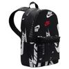 Nike Heritage Fabric Backpack Regular Unisex Black Lightweight Casual DQ5956-010