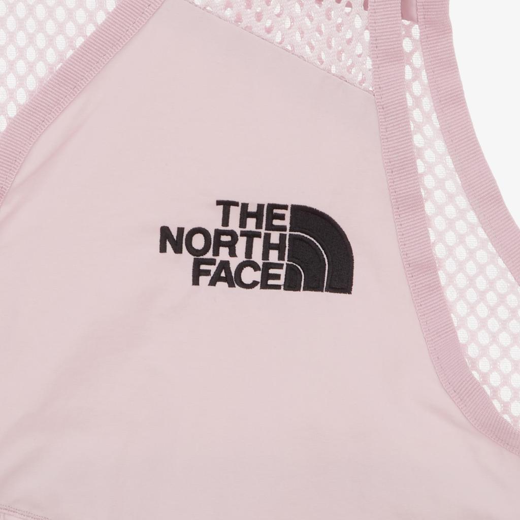 The North Face Logo Embroidered Mesh Vest Women Vests Pink NV5VR33A