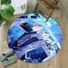 1pc Genshin Impact1 Print Round Carpet Chair Round Carpet Suitable for Bedroom Living Room Home Decorative Carpet