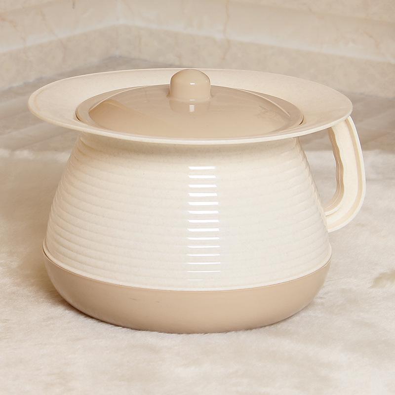 

Colorful Infant & Toddler Potty with Lid: Sturdy Plastic Urinal Basin коричневый