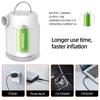 Outdoor Mini Air Pump with LED Inflatables Swimming Ring Pool Portable USB Rechargeable Float Air