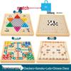 Multi-Board Game Set: Go-Moku, Checkers, Chinese Checkers, Chess, Animal Chess, Army Chess – Parent-Child Educational Toy