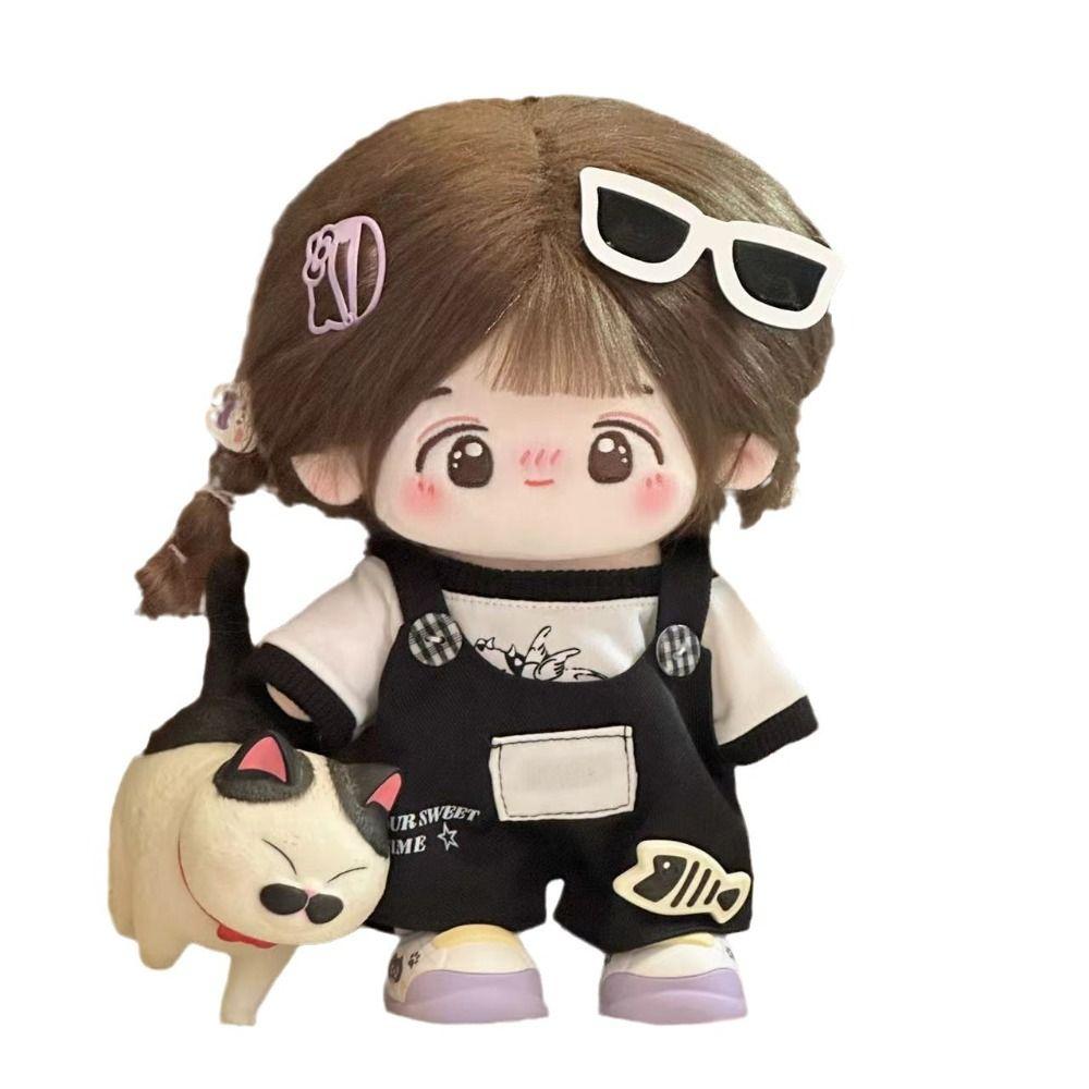 Dress Up 20cm Cotton Doll's Clothes Suit Star Doll Clothes Doll Overall Set  Kids Girls
