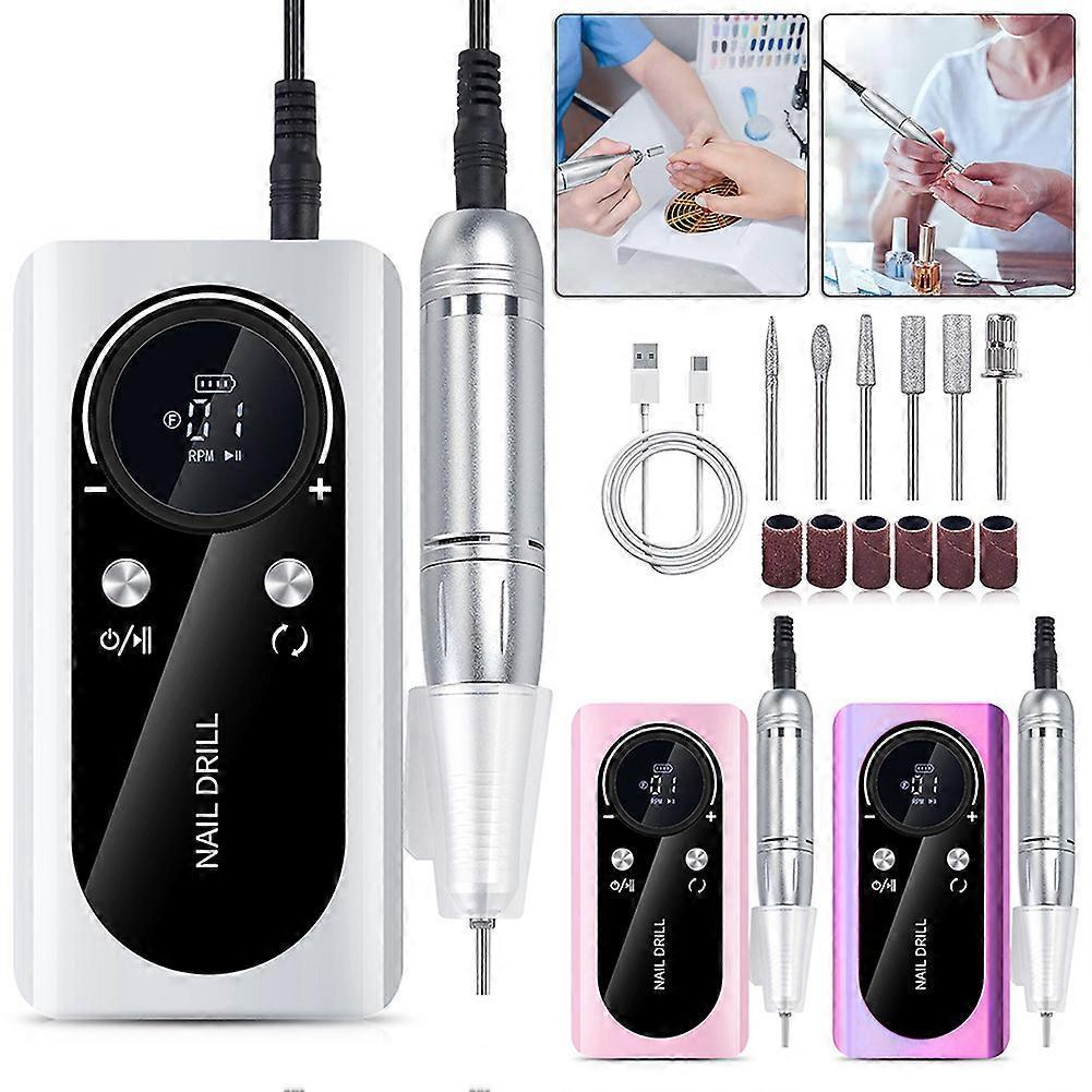 45000 U/min Nagelfräser Maniküre Set Professionelle Maniküre Pediküre für Hand zum Formen Polieren Entfernen von Gelnägeln