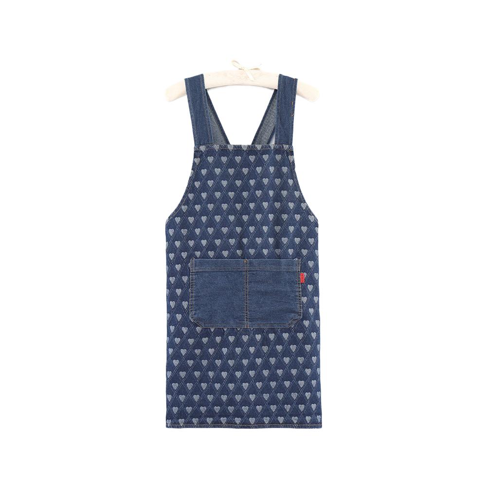 1 PIÈCE Tablier de Cuisine en Jean Lavé Épais pour la Maison Serveur de Restaurant Coiffeur Vêtement de Travail Accessoire Confortable Décontracté Durable