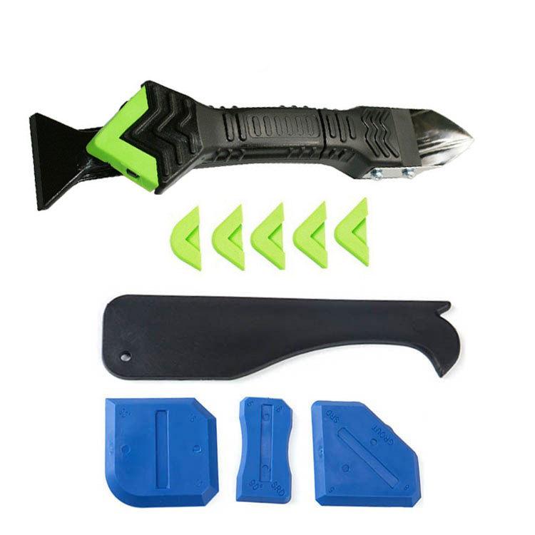3-in-1 Silicone Caulking Tool: Multifunctional Scraper & Glue Removal Knife