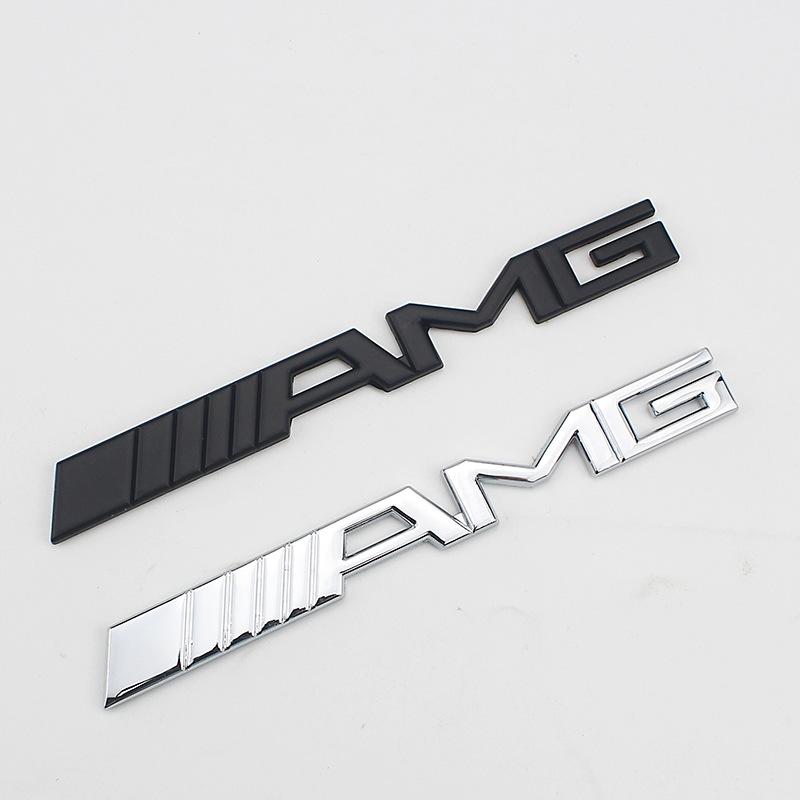 3D Metal AMG Logo Emblem Letters Car Trunk Badge For Mercedes Benz W204 W205 W176 W177 W212 W213 AMG Sticker Accessories