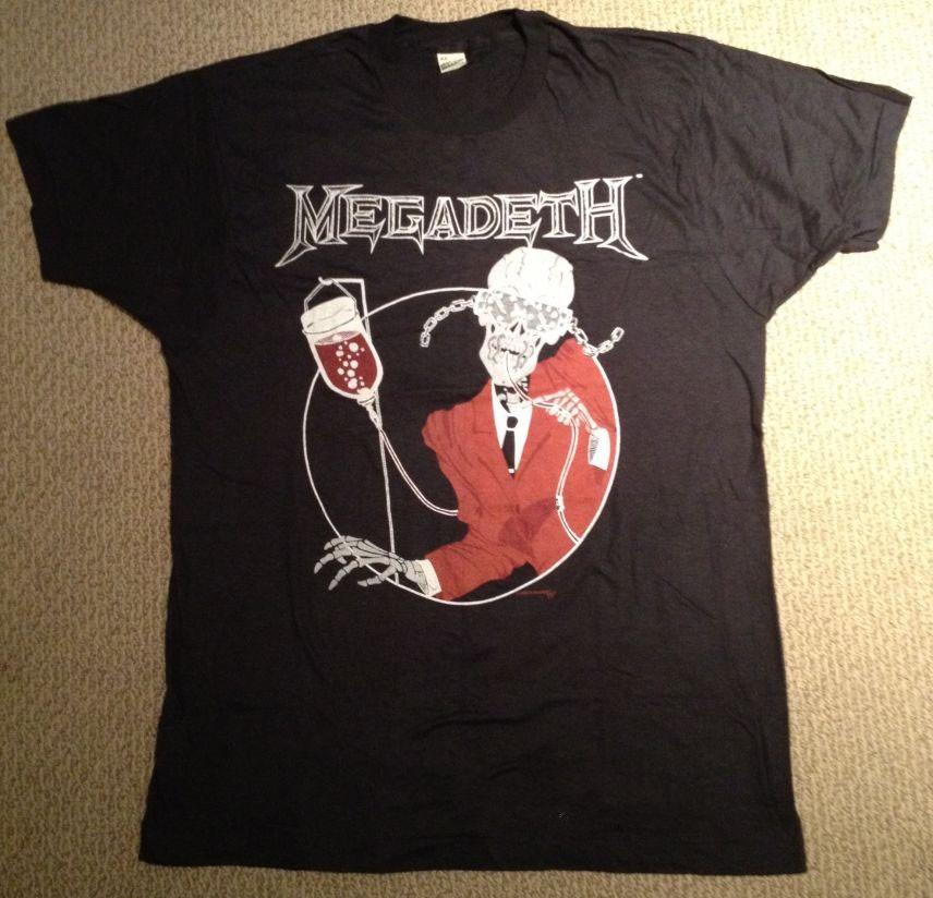 Футболка Megadeth Band Blood Унисекс Концертные Все Размеры AR679 Унисекс Футболка S