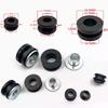 5 Set Cuscino Antidecubito Grommets in Gomma per Moto Kit Bulloni Accessori Fai da Te Pad Circolare Ammortizzatore