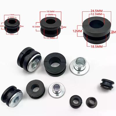 5 Sets Pressure Relief Cushion Motorcycle Rubber Grommets Bolt Kit DIY Accessories Circular Shock Absorber Pad