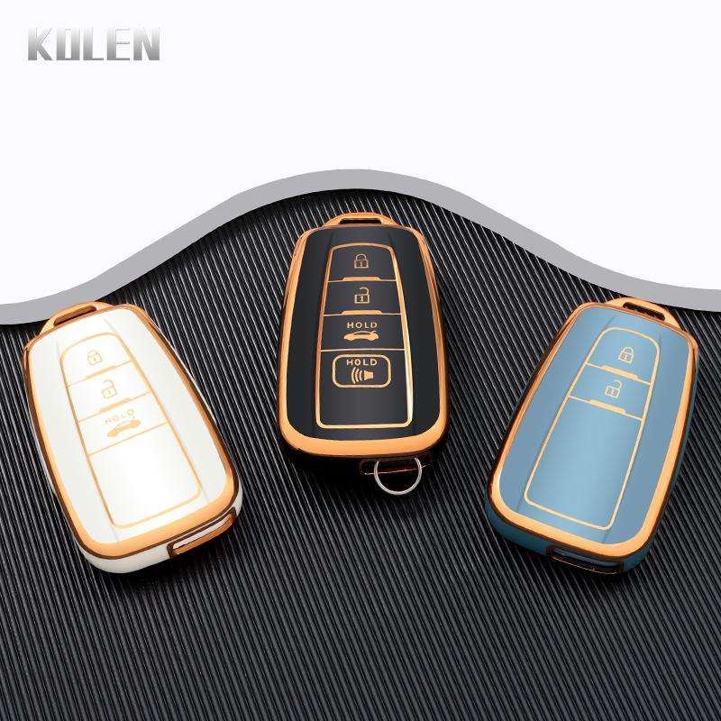 TPU Car Remote Key Case Cover Shell Fob For Toyota Prius Camry Corolla CHR C-HR RAV4 Land Cruiser Prado Protector Accessories