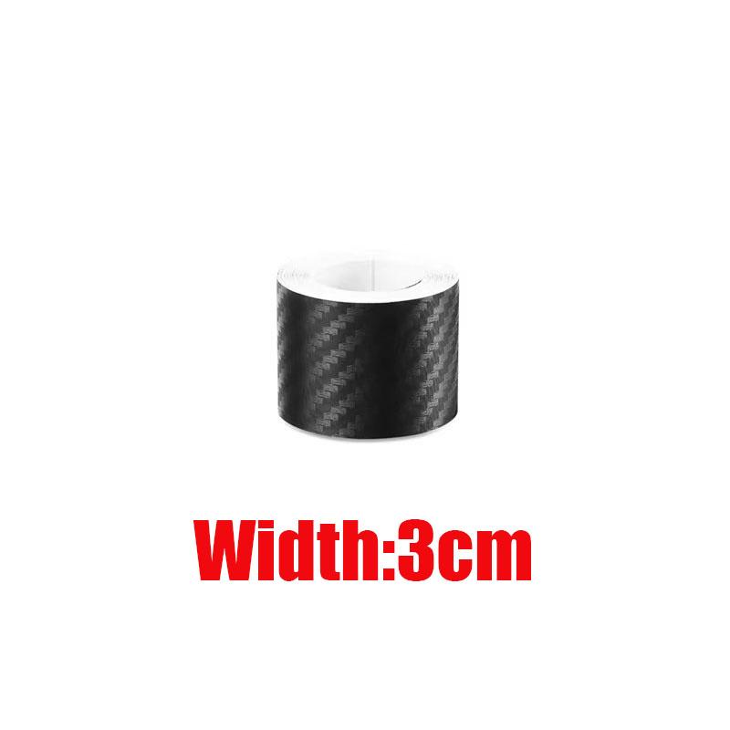 1/2pcs Carbon Fiber Automotive Adhesive Tape Roll Matte Black Protective Car Film Self-Adhesive Film 3D Car Film Accessories 1M