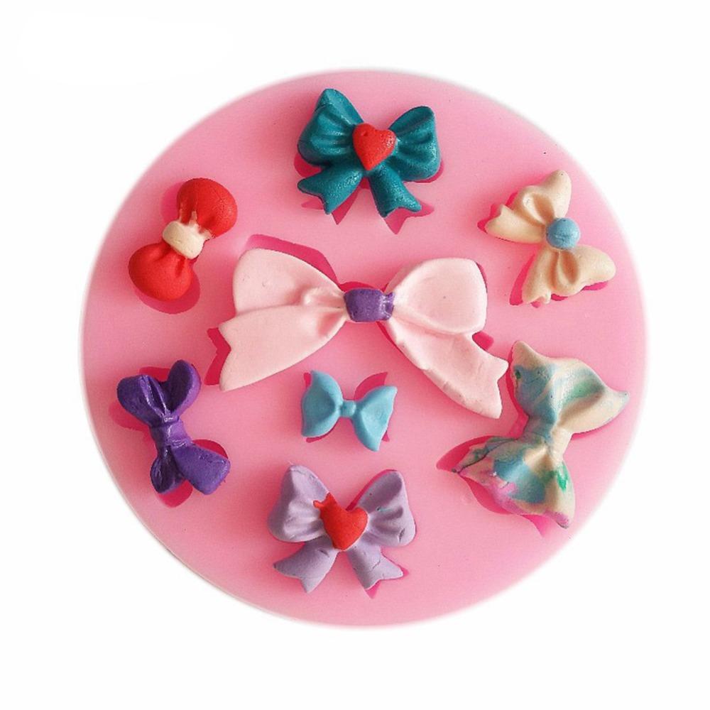 Food Grade Silicone Bowknot Silicone Mold 3D Shape DIY Baking Tool  Wedding Cake Decoration
