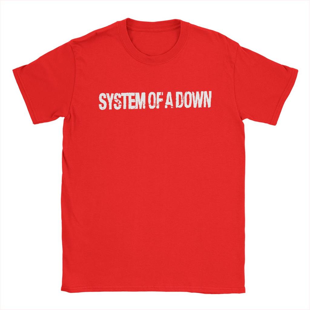 System Of A Down Men T Shirts Band Casual Tees Short Sleeve Crew Neck T-Shirts Pure Cotton Gift Idea Tops