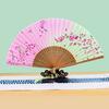 Japanese Folding Fan Handmade Decorative Kanagawa Wave Foldable Fan Handheld Vintage Hand Fans For Women Portable Folding F