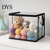 Visual Book Storage Bag Clothes Bag, with Lid And Handles, Large Capacity Dustproof Kids Toy Organizer Organizer, Transparent PVC Container for Toys