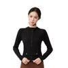 Lu Chuan Slim Fit Hooded Yoga Jacket with Waistband Pocket and Zipper.