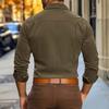 Men's Collared Button Down Casual Long Sleeved Shirt  Everyday Comfortable Shirt